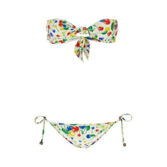 NWT GUCCI CHERRIES PRINT JERSEY BIKINI SET SZ XS Swimwear Swimsuit - Picture 1 of 11